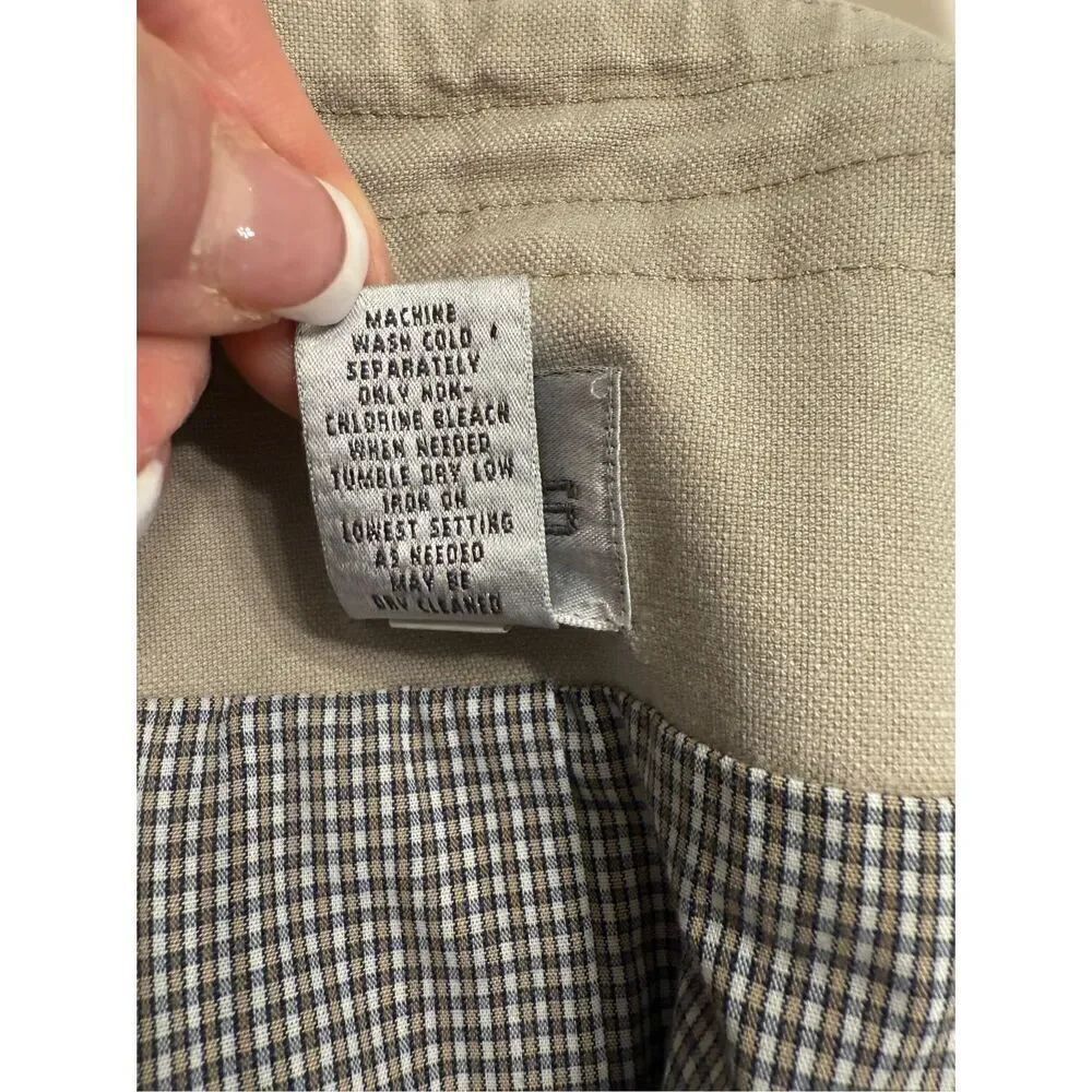 Chico’s Caribbean Canvas Corta Lined Vest Khaki Size 8/10 (Chico’s Sz. 1) - Picture 8 of 8